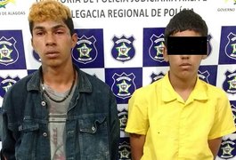 PM prende jovem e apreende adolescente com veículo roubado em Arapiraca
