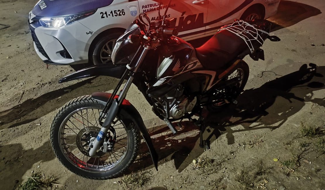 Moto roubada é recuperada pelo 3º BPM em Arapiraca
