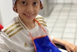 Família consegue remédio para mais de 1 ano de tratamento de menino com tumor