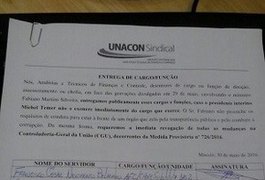 Chefe do Ministério da Transparência em Alagoas entrega o cargo