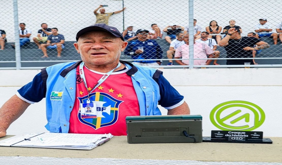 Historiador com mais de 60 anos dedicados ao futebol de Arapiraca, Paulo Lima é homenageado pela FAF