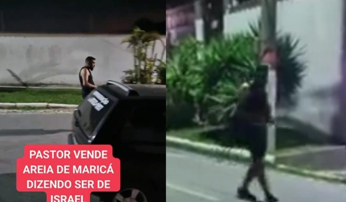 Vídeo. Pastor é flagrado pegando areia de praia para vender e diz ser de Israel