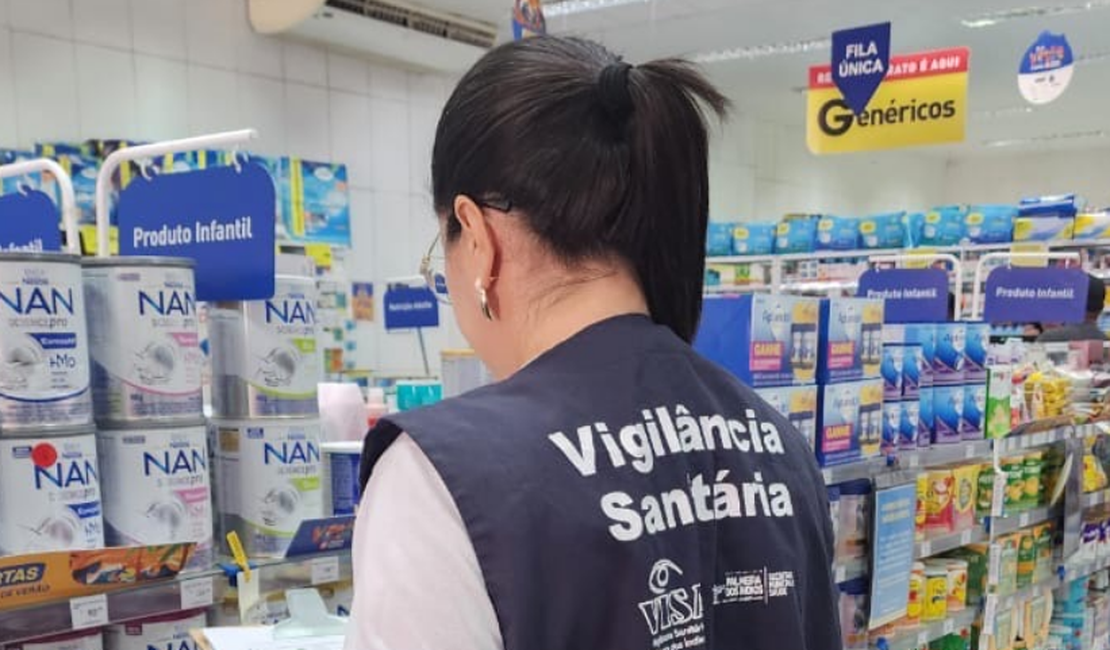 Estabelecimentos de Palmeira dos Índios são inspecionados após proibição de venda de fórmulas infantis por risco de contaminação