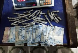 Jovem tenta se desfazer de sacola com maconha no Manoel Teles e acaba sendo apreendido pelo 3° BPM