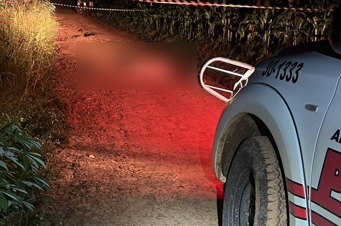 Homem é morto a tiros na zona rural de Arapiraca; corpo foi encontrado parcialmente despido