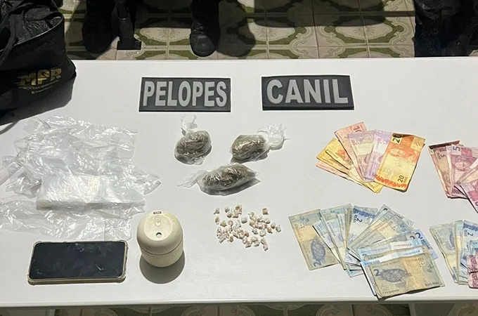 Homem é preso em flagrante por tráfico de drogas no Manoel Teles após denúncia anônima