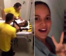 Enfermeira é demitida por fazer vídeo da chegada de Neymar a hospital