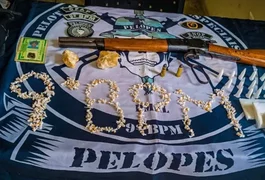 Em uma semana, PM retira das ruas 22 armas e cerca de 20 kg de drogas em Alagoas