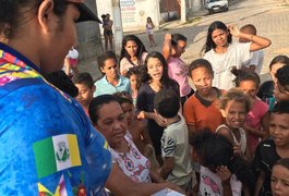 Grupo cultural Tradição Junina realiza ação social para o Dia das Crianças