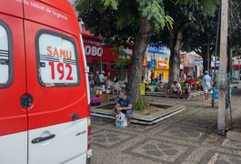 Idoso passa mal e morre dentro de farmácia na Praça Marques enquanto comprava remédios