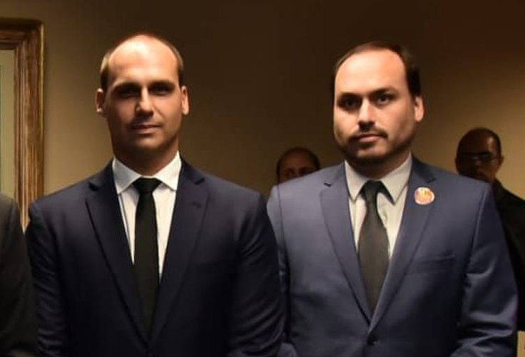 Carlos e Eduardo Bolsonaro não foram à convenção do presidente no Rio de Janeiro