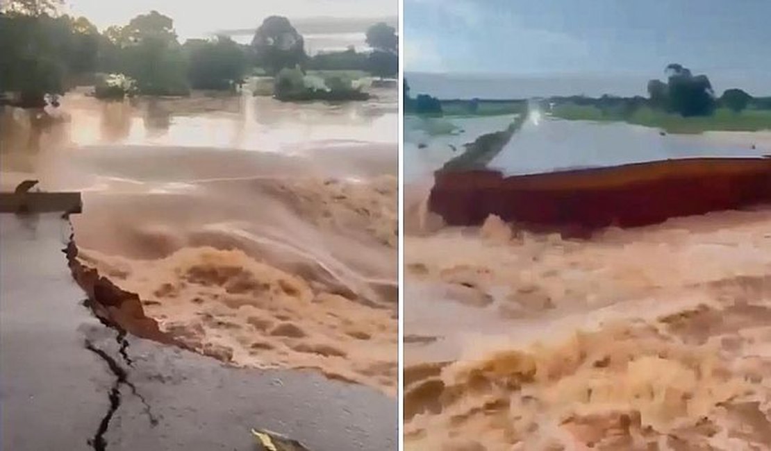 Quatro morrem após carro cair em vala e ser levado pela correnteza em Goiás