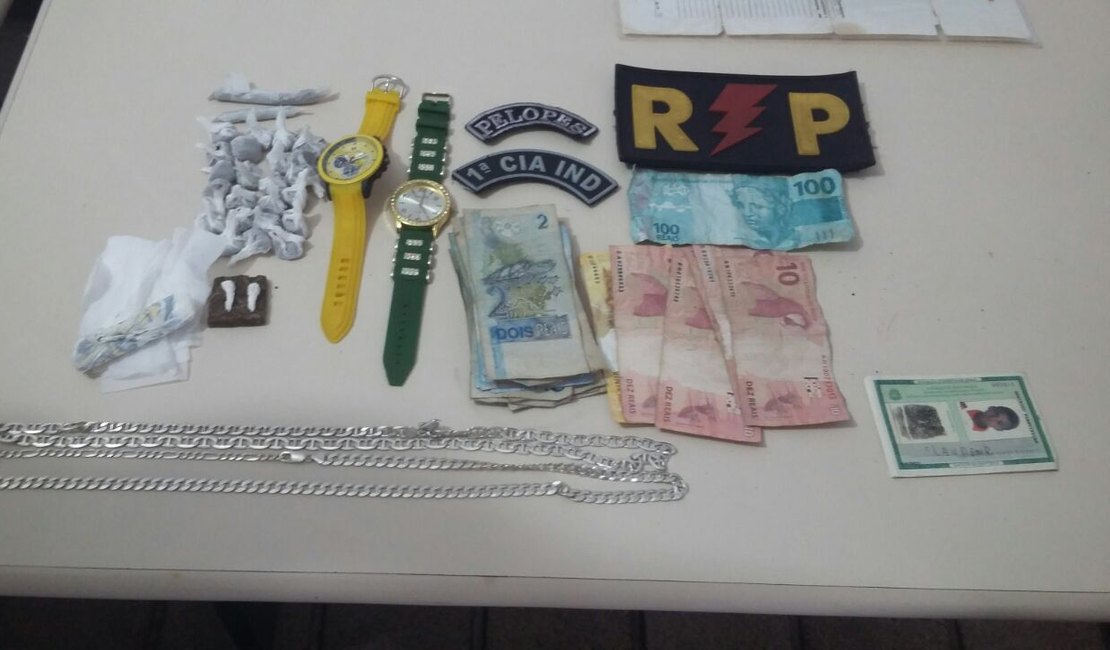 Polícia Militar estoura boca de fumo em São Miguel dos Campos