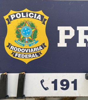PRF prende homem por porte ilegal de arma na BR 101, em São Sebastião