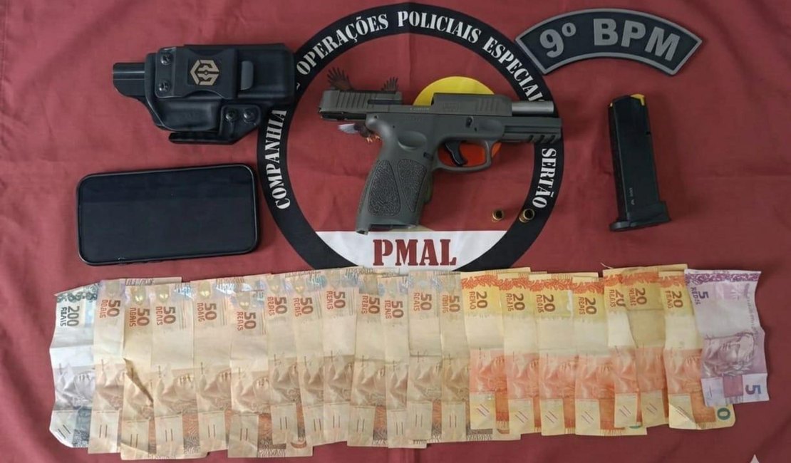Homem é preso pela PM após efetuar disparos na ponte que liga Alagoas e Sergipe