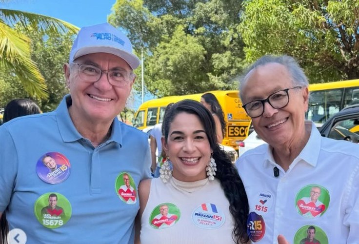 Renan Calheiros tem uma história de serviços prestados às mulheres, diz coronel Camila Paiva ao declarar voto para senador