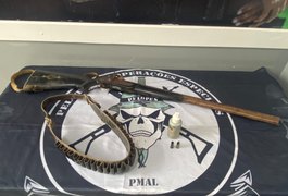 Adolescente denuncia pai por ameaça e arma é apreendida na zona rural de Água Branca