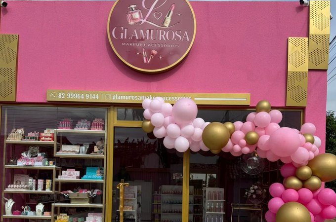Pé Leve Novo, em Limoeiro, ganha sua primeira loja de maquiagem com a inauguração da Glamurosa Makeup e Acessórios