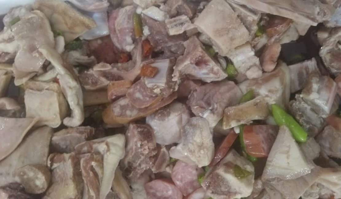 Vigilância Sanitária de Maceió recolhe uma tonelada de alimentos estragados no fim de semana