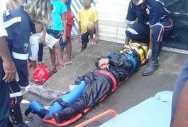 Acidente deixa motociclista ferido em São Miguel dos Campos