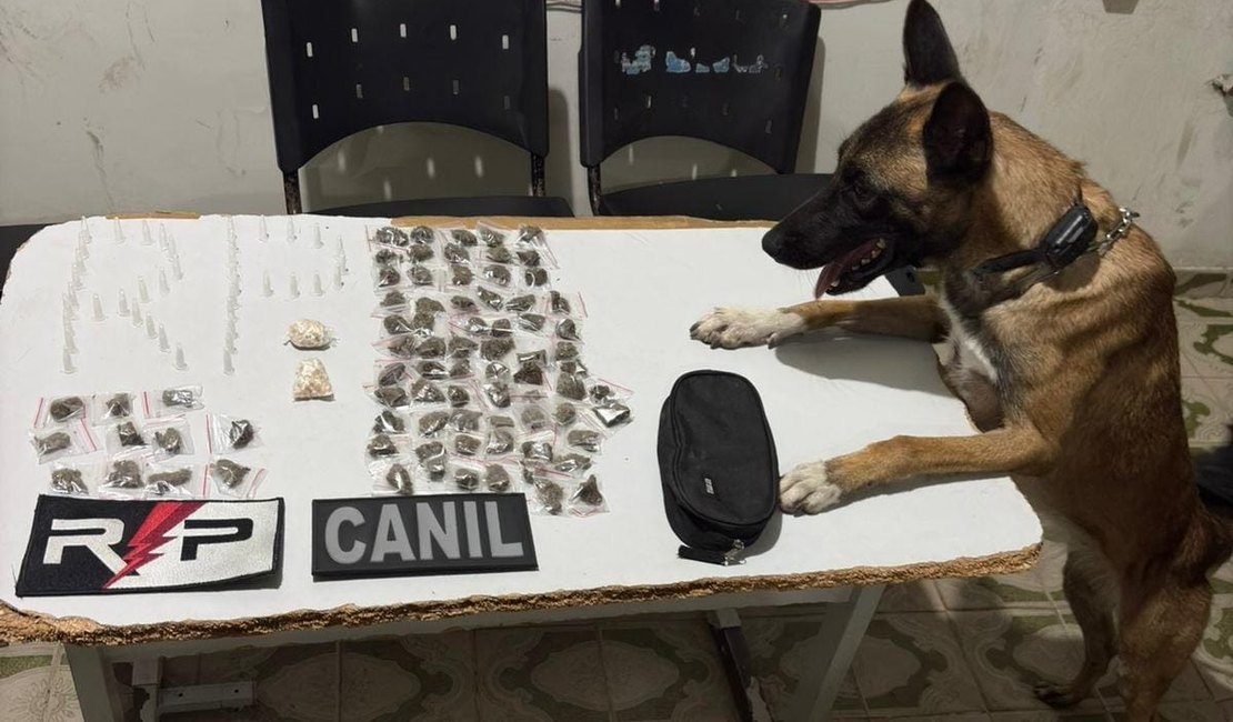 Homem é preso por tráfico de drogas no Conjunto Frei Damião, em Arapiraca