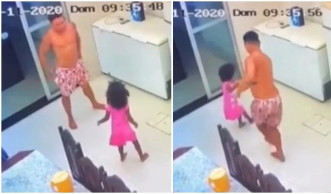 Vídeo de tio cuidando de sobrinha viraliza nas redes sociais; assista