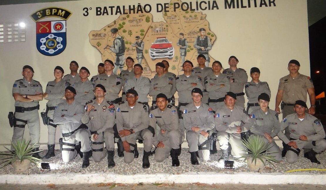 Em Arapiraca, 3º BPM realiza Solenidade de Encerramento do 1º Estágio em Baixa Luminosidade