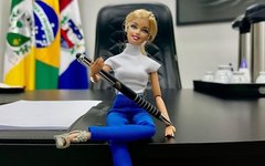Boneca Barbie no gabinete