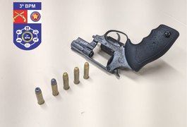 Homem é preso ao ser flagrado com arma de fogo em Girau do Ponciano