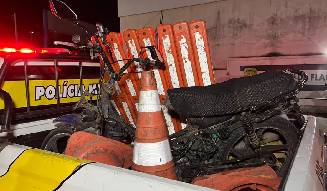 BPTran prende homem com motocicleta roubada e adulterada durante operação no Vergel do Lago