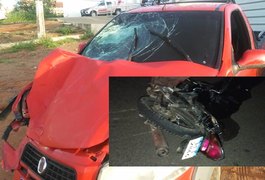 Motociclista morre em colisão envolvendo carro e moto na AL 115, em Palmeira dos Índios