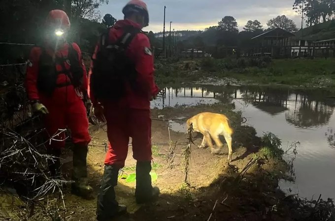 Corpo de criança arrastada por enxurrada é encontrado em rio, confirmam bombeiros