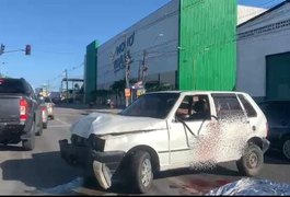 Vítima de acidente fatal na BR 104 era o motorista do Uno; veja o momento do acidente