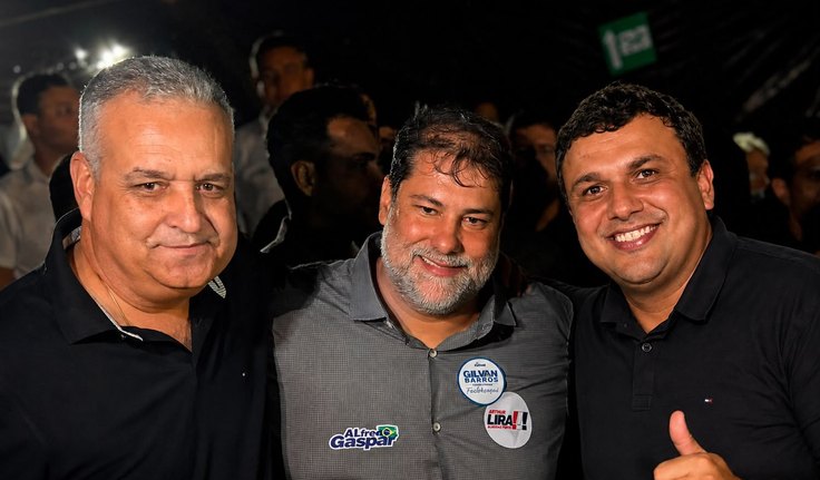 Girau com Alfredo Gaspar: prefeito Bebeto e ex-prefeito Davi Barros declaram apoio à pré-candidatura ao Senado