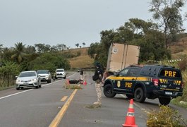 Motociclista morre após colidir na traseira de carreta, na BR 316, entre Maribondo e Taquarana