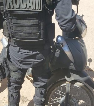 Rocam recupera motocicleta com queixa de roubo no bairro Primavera, em Arapiraca