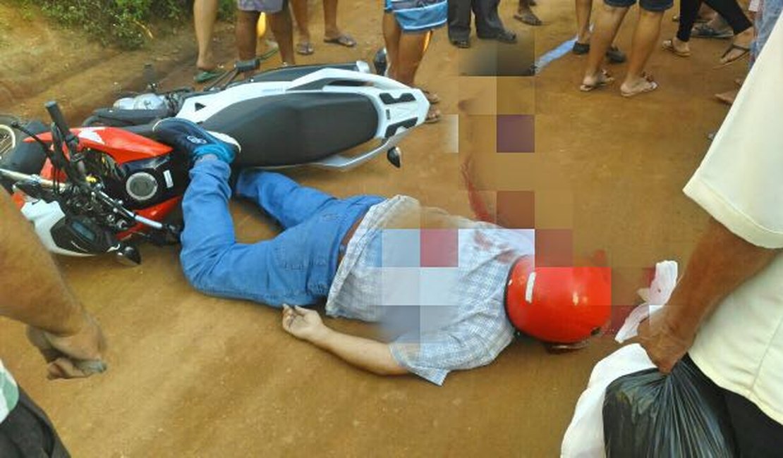 Motoqueiro é executado a tiros em Palmeira dos Índios