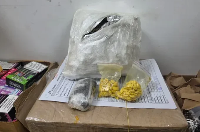 Drogas são apreendidas em encomendas enviadas pelos Correios