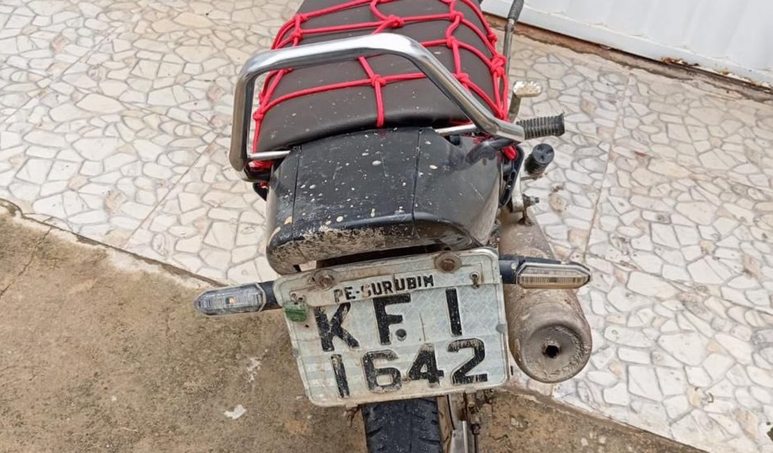 Polícia Militar prende homem com motocicleta adulterada em Ibateguara