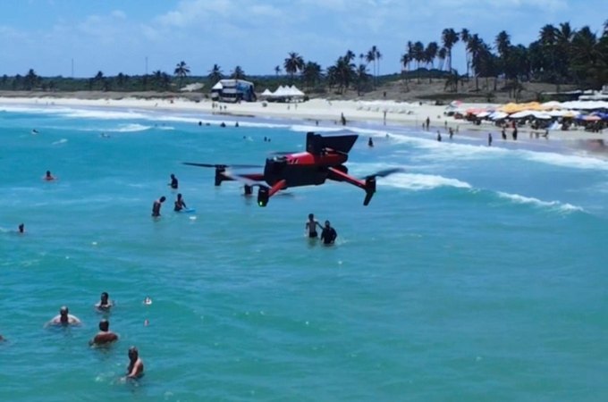 Drones auxiliam trabalho do Corpo de Bombeiros nas praias alagoanas