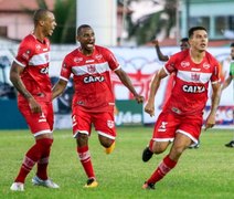 De virada, CRB vence o Coruripe por 2x1 e fica próximo da final do Alagoano