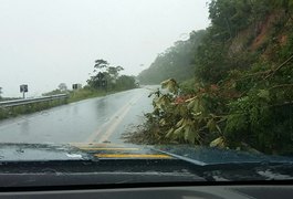 Chuvas causam interdição de rodovias federais em Alagoas