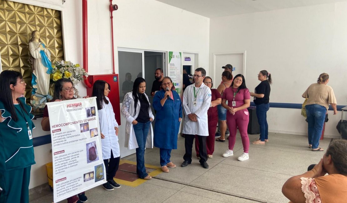 Hospital de Emergência do Agreste intensifica ações para captação interna de doação de sangue