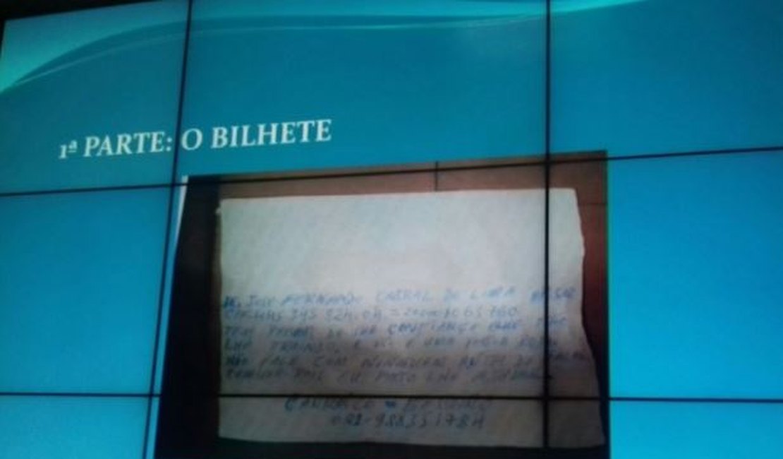 Advogado foi alertado sobre trama assassina por bilhete, diz polícia