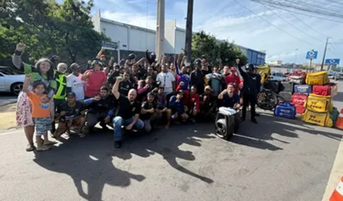 Motoristas por aplicativo realizam novo protesto contra PL 152/2025 em Maceió