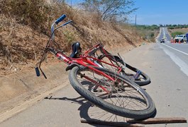 Ciclista morre após ser atropelado na AL-115, em Palmeira dos Índios