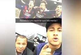 Neymar manda recado para jornalista: 'pare de mentir, seu bobão'