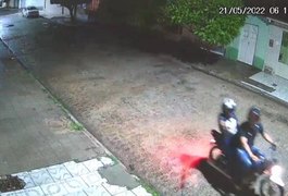 Imagens mostram tentativa de assalto no bairro Alto do Cruzeiro