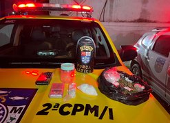 Força Tática da 2 Cia prende indivíduo por tráfico de drogas em Paripueira