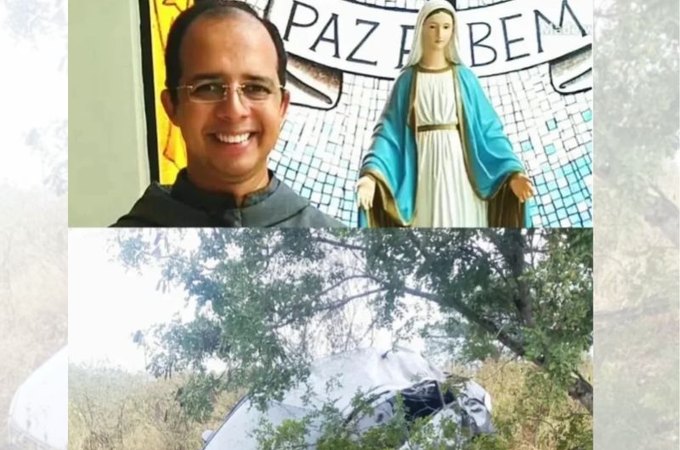 Frei sofre acidente de trânsito e sai ileso, ﻿na AL-130 em Pão de Açúcar